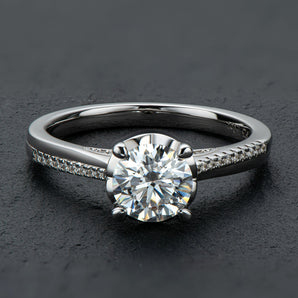 925 Sterling Silver Classic Round Cut CZ Ring 2