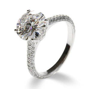 925 Silver Sterling Round Cut CZ Classic Ring 1