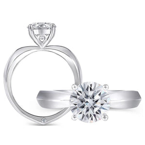 925 Sterling Silver Round Cut CZ Ring 1