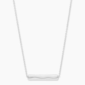 925 Sterling Silver Bespoke Bar Adjustable Necklace (silver) 1