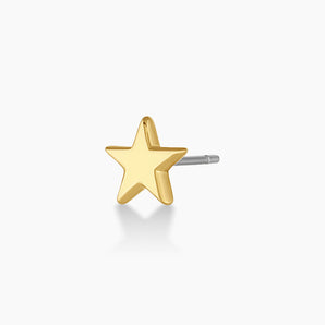 925 Sterling Silver Star Charm Stud 1