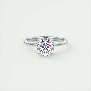 1.5 CT Round Solitaire CVD F/VS1 Diamond Engagement Ring 1