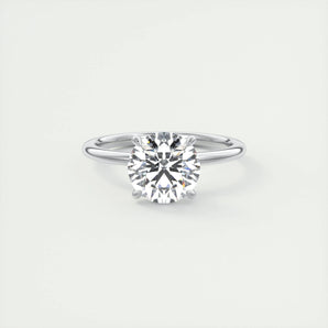 2 CT Round Solitaire CVD F/VS1 Diamond Engagement Ring 1