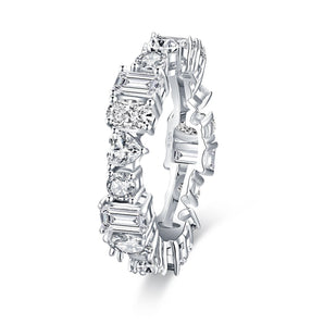 925 Sterling Silver CZ Full Eternity Ring 2