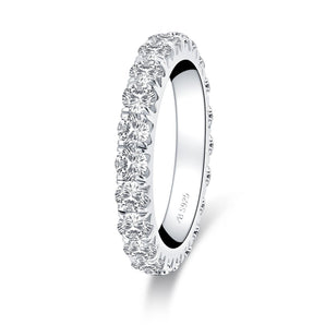 925 Sterling Silver Round CZ Full Eternity Ring 2