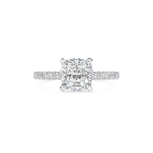 2 CT Cushion Solitaire CVD F/VS1 Diamond Engagement Ring 1