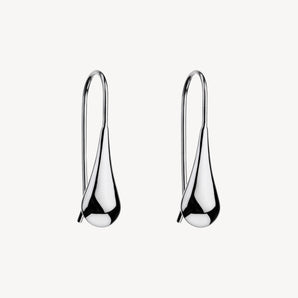 My Silent Tears Teardrop Silver Earring 1