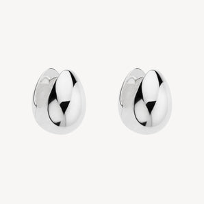 Mode Huggie Silver Earring 1