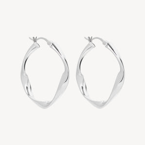 Garden of Eden Hoop Silver Earring 1