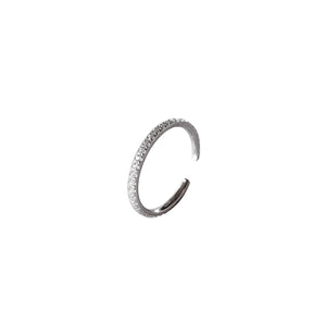 925 Sterling Silver Eternity Diamond Ear Cuff 1