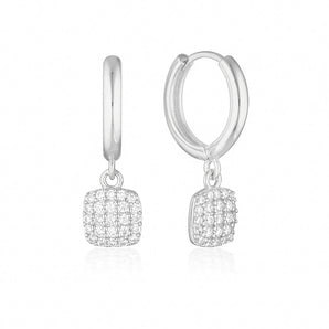 925 Sterling Silver Hudson Drop Cubic Zirconia Earring 1