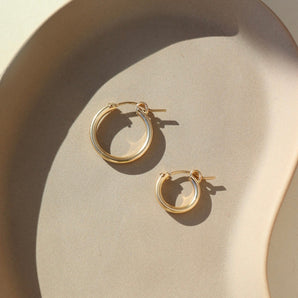 18mm Sterling  Silver Classic Hoops Earring 2