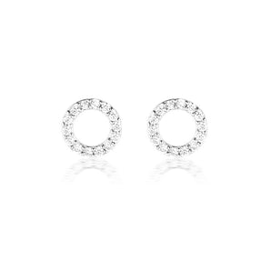 925 Sterling Silver Harper Cubic Zirconia Earrings 1