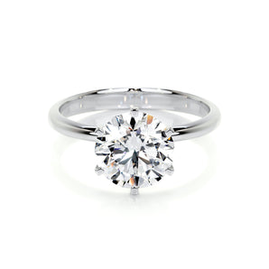 2.50 CT Round Solitaire CVD G/SI1 Diamond Engagement Ring 1