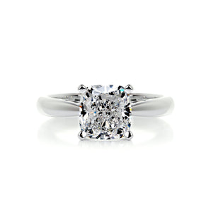 1.5 CT Cushion Solitaire CVD E/VS2 Diamond Engagement Ring 1