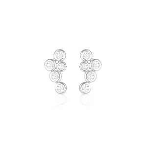 925 Sterling Silver Sonny Round Cut Cubic Zirconia Earrings 1