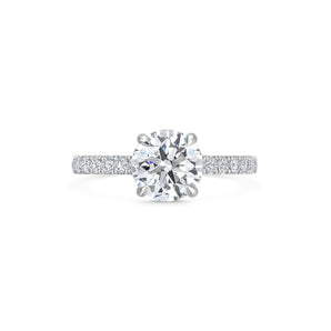 1.5 CT Round Solitaire CVD F/VVS1 Diamond Engagement Ring 1