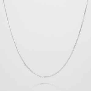 925 Sterling Silver Mini Curb Necklace 2