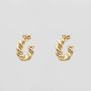 925 Sterling Silver Tamia Twisted Earrings 1