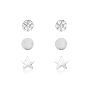 925 Sterling Silver Astrid Earring Set Silver 1