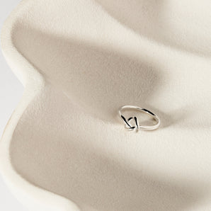 2mm Nature’s Knot Silver Ring 2