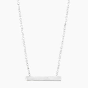 925 Sterling Silver Bespoke Plate Necklace (silver) 1