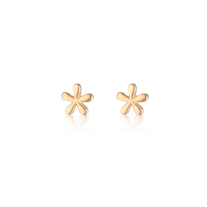 925 Sterling Silver Petal Stud Earrings 1