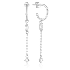 925 Sterling Silver Harlow CZ Earrings 1