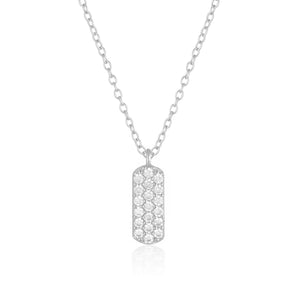 925 Sterling Silver Iman Cubic Zirconia Necklace 1