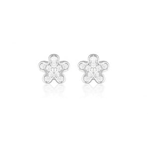 925 Sterling Silver Sophia Round Cut Cubic Zirconia Earrings 1