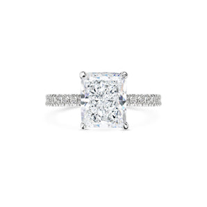 2 CT Radiant Solitaire CVD F/VS1 Diamond Engagement Ring 1