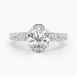 2.79 CT Oval Solitaire CVD E/VS Diamond Engagement Ring 1