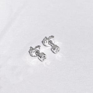 925 Sterling Silver Ear Stud 0.10 ct 1