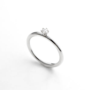 925 Sterling Silver Julie Diamond Ring, Silver 1