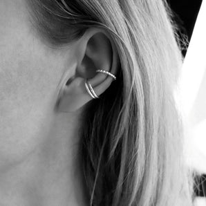 925 Sterling Silver Ear Cuff, silver 2