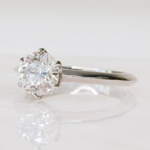 1.51 CT Round Solitaire F/VS2 Diamond Engagement Ring 2