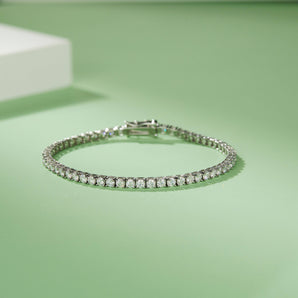 925 Sterling Silver Classic Tennis Bracelet 2