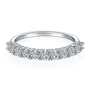 925 Sterling  Silver Round Eternity Band 1