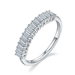 925 Sterling Silve Beguette Eternity Band 2