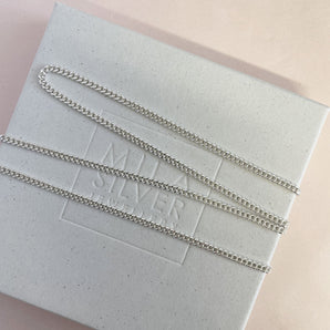 925 Sterling Silver Chain Armor silver 2 mm, 2