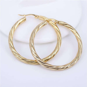 925 Sterling Silver Sara Gold Hoops 2