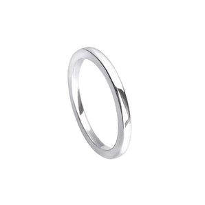 925 Sterling Silver Ring Silver, Straight Profile 1