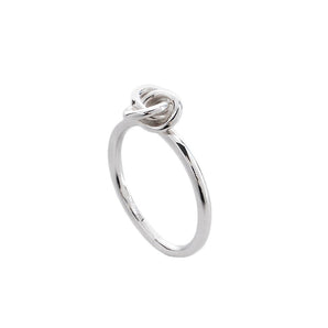 925 Sterling Silver 3 in One Small Knot Silver Ring 1