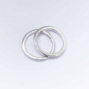 925 Sterling Silver Ring Silver, Straight Profile 3