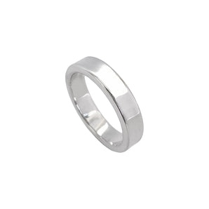 925 Sterling Silver Plain Ring for Him, 5 mm 1